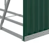 Polttopuuteline vihreä 180x45x100 cm galvanoitu teräs*FinePRICE Hot