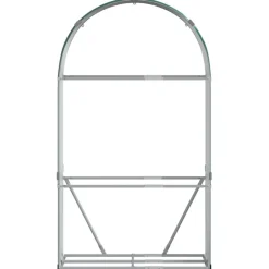 Sale Polttopuuteline vihreä 120x45x210 cm galvanoitu teräs Polttopuutelineet