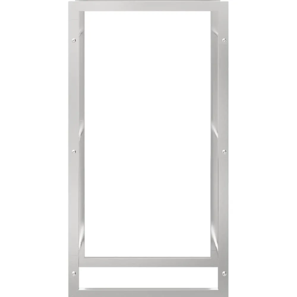 Polttopuuteline 50x28x94 cm ruostumaton teräs*FinePRICE Online