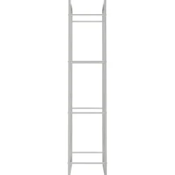 Polttopuuteline 50x28x132 cm ruostumaton teräs*FinePRICE Discount