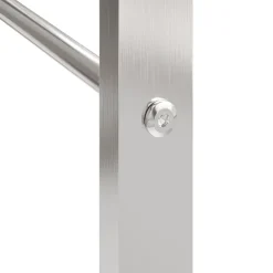 Polttopuuteline 50x28x132 cm ruostumaton teräs*FinePRICE Discount
