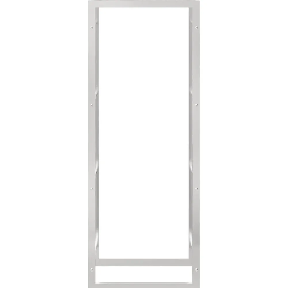 Polttopuuteline 50x28x132 cm ruostumaton teräs*FinePRICE Discount