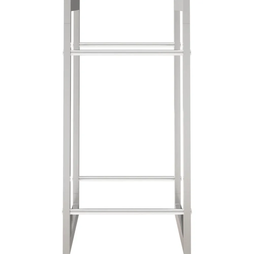 Discount Polttopuuteline 50x28x56 cm ruostumaton teräs Polttopuutelineet