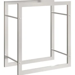 Discount Polttopuuteline 50x28x56 cm ruostumaton teräs Polttopuutelineet