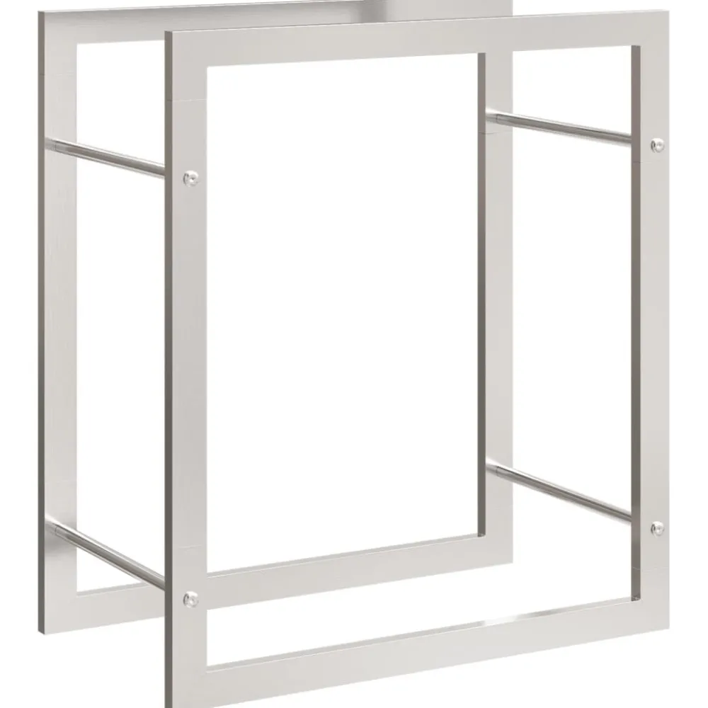 Discount Polttopuuteline 50x28x56 cm ruostumaton teräs Polttopuutelineet