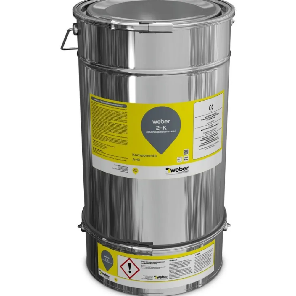 Hot Polyuretaanielastomeeri 2-K PUR 10 kg RAL7032 Betonilattiat