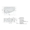 Poreamme Mamba Attraction Hydro-Air, 1700x1000x440mm, vasen, 260l, valkoinen*Interia