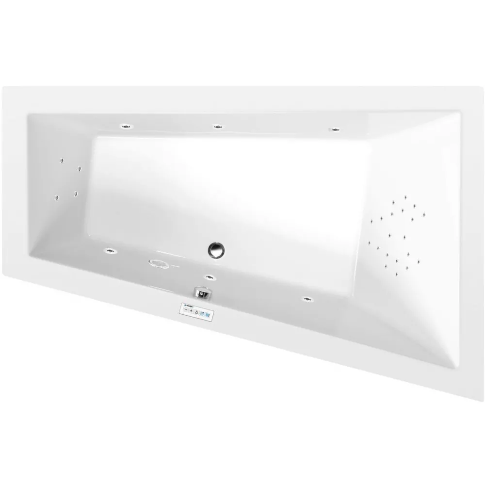 Best Poreamme Triangl Highline Hydro, 1800x1200x500mm, oikea, 350l, valkoinen Poreammeet