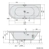 Outlet Poreamme Viva Active Hydro-Air, 1750x800x470mm, oikea, 235l, valkoinen Poreammeet