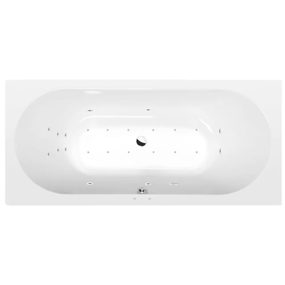 Poreamme Viva Attraction Hydro-Air, 1750x800x470mm, 235l, kulmikas, valkoinen*Interia Clearance