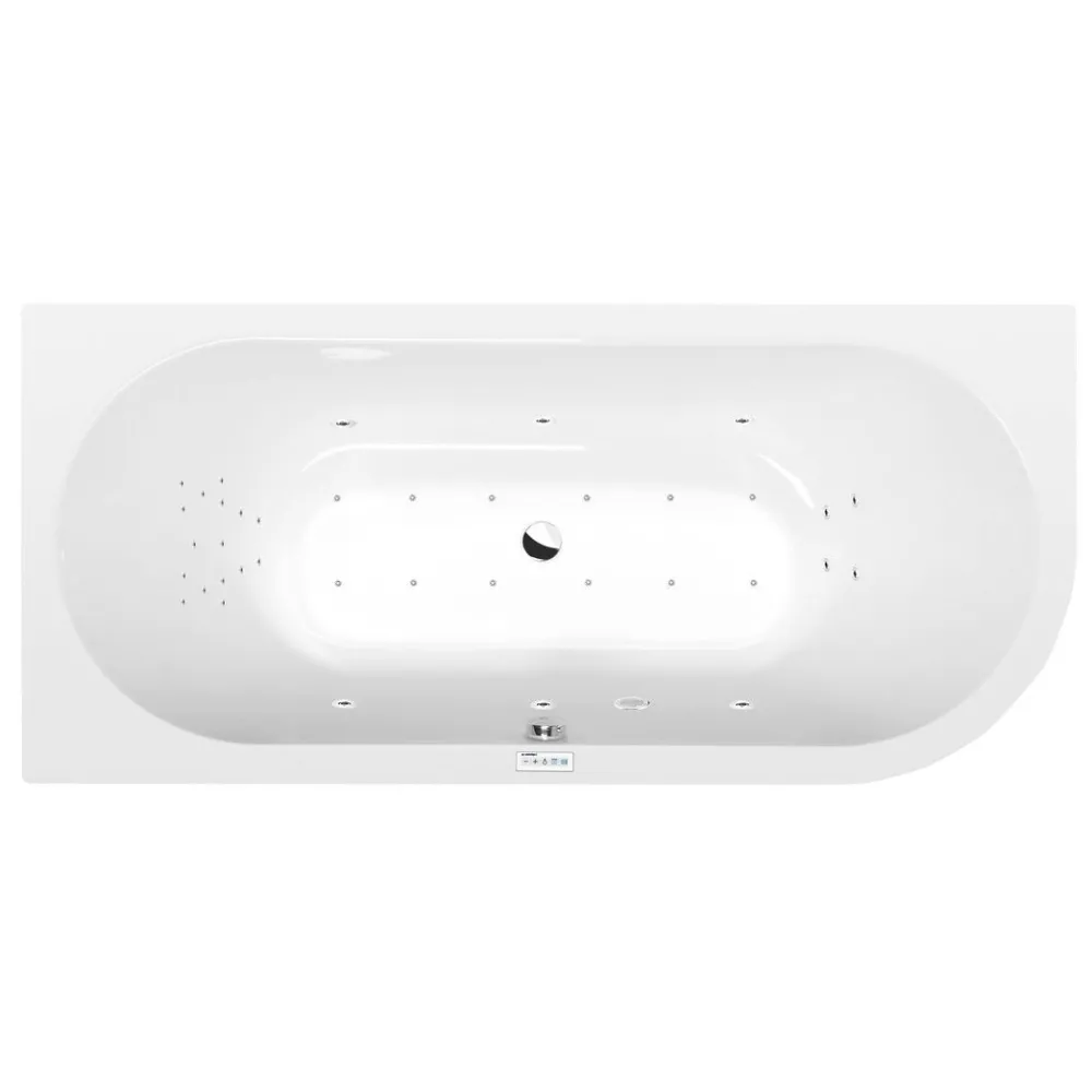 Poreamme Viva Highline Hydro-Air, 1750x800x470mm, vasen, 235l, valkoinen*Interia Online