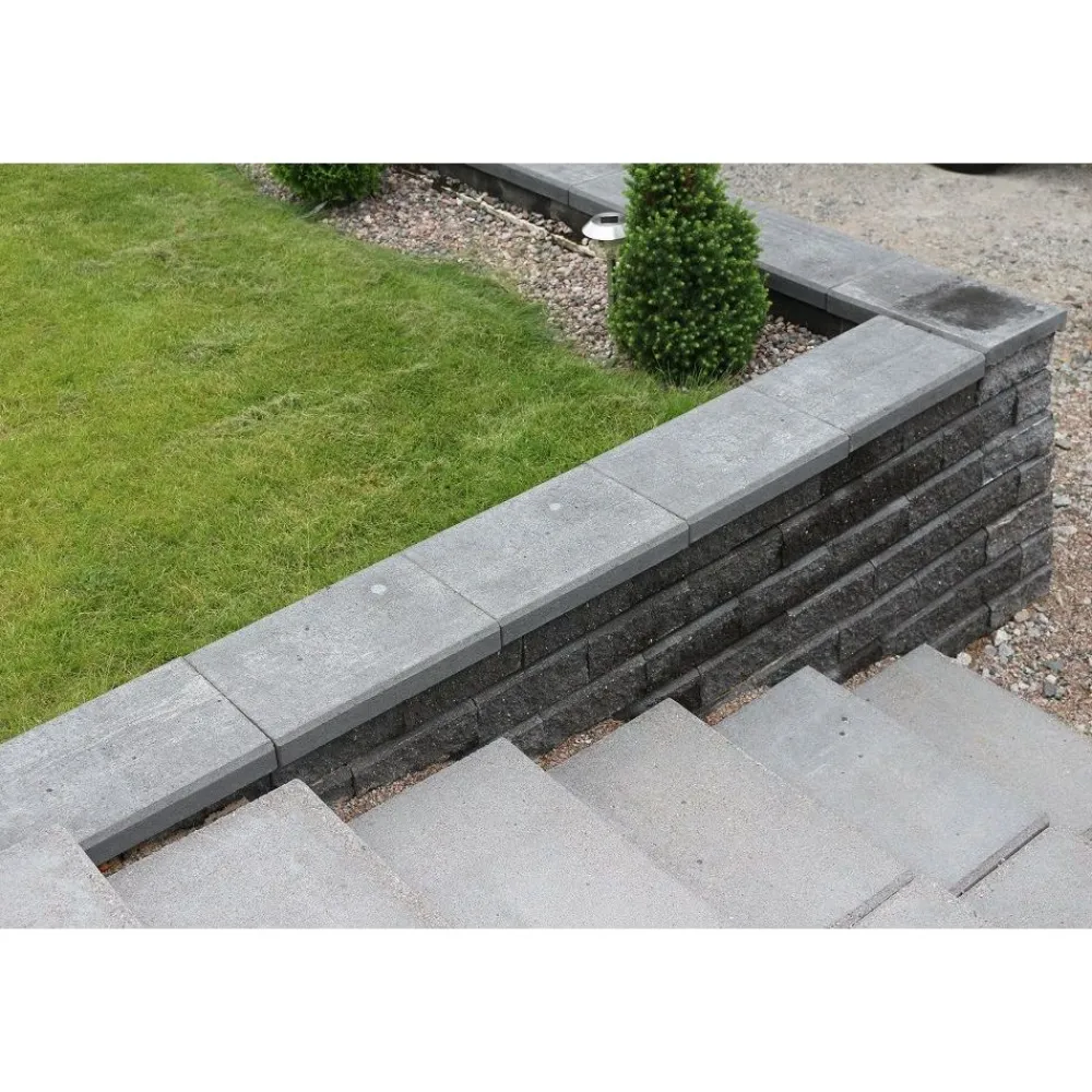 Discount Porraskivi Garden 140 x 580 x 370 mm musta Porraskivet