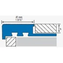 Porraslista pvc rustiikki 268r textura, 12.5mm, eri vaihtoehtoja*Euroshrink