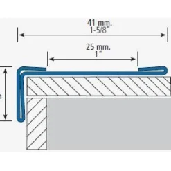 Porraslista rst itseliimautuva 260s/ad, 14.5x41mm, eri vaihtoehtoja Lattialistat