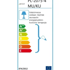 Porttivalaisin Kello Ø240x520 mm musta/kulta Pylväsvalaisimet