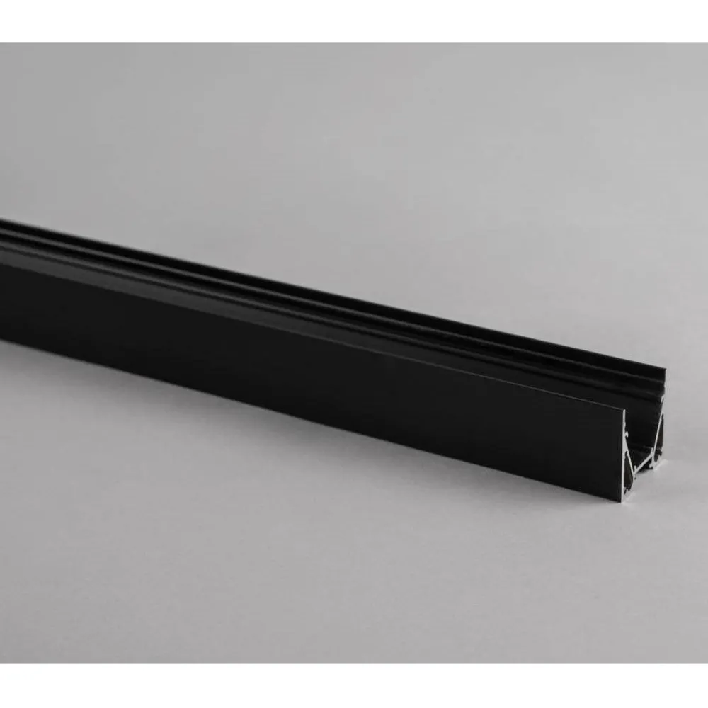Discount Profiili LED-nauhalle Maxi U 2m musta Led-Muuntajat Ja Led-Tarvikkeet