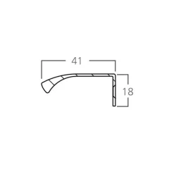 Profiilivedin Wing 40mm harjattu eri värejä*Grip