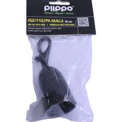 Hot Päätytulppa haalla Ø 36mm pulverimaalattu musta Terassin Kaiteet