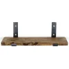 Puinen seinähylly LAM007, leveys 40cm, tummanruskea*Linento Furniture Clearance