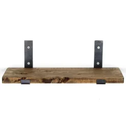 Puinen seinähylly LAM007, leveys 40cm, tummanruskea*Linento Furniture Clearance