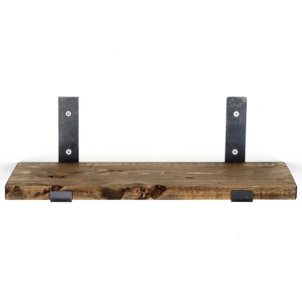 Puinen seinähylly LAM007, leveys 40cm, tummanruskea*Linento Furniture Clearance