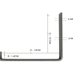 Puinen seinähylly LAM007, leveys 40cm, tummanruskea*Linento Furniture Clearance