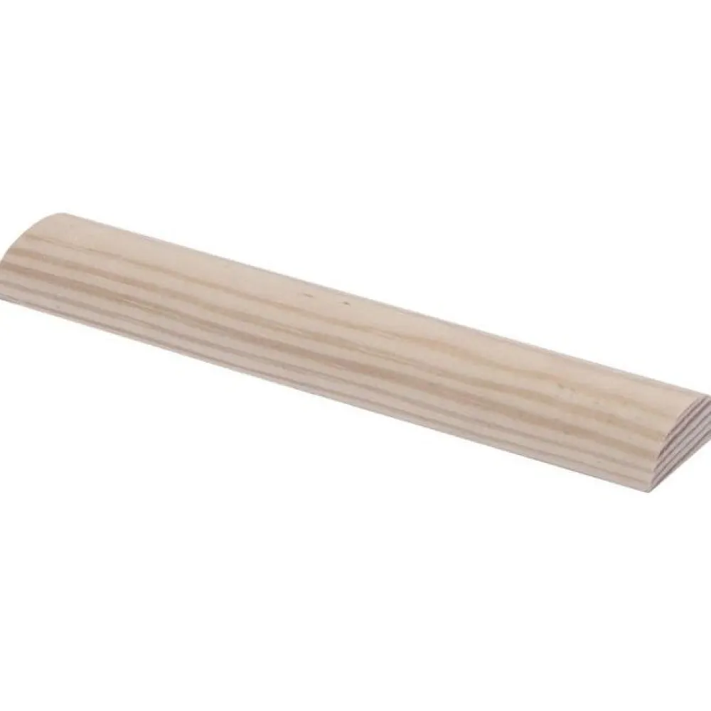 Clearance Puolipyöreä lista 10x21x2400mm mänty puuvalmis Pyörölistat Ja Höylälistat