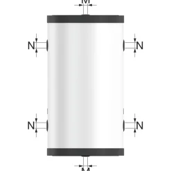 Clearance Puskurivaraaja Flextherm PS-H+ 100, teräs, 10bar Puskurivaraajat