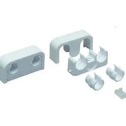 Discount Putkikannake 16 - 20 mm 2 putkelle k/k 40 valkoinen Putket
