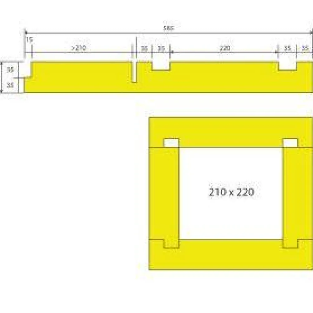 Clearance Putkikotelo 70 mm 210x220 mm Finnfoam Lämpöeriste|Putkieristeet