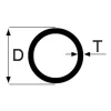 Clearance Putkipalkki teräs pyöreä Ø114,3 x 6,3 mm S355J2H pituus 12 m Teräkset