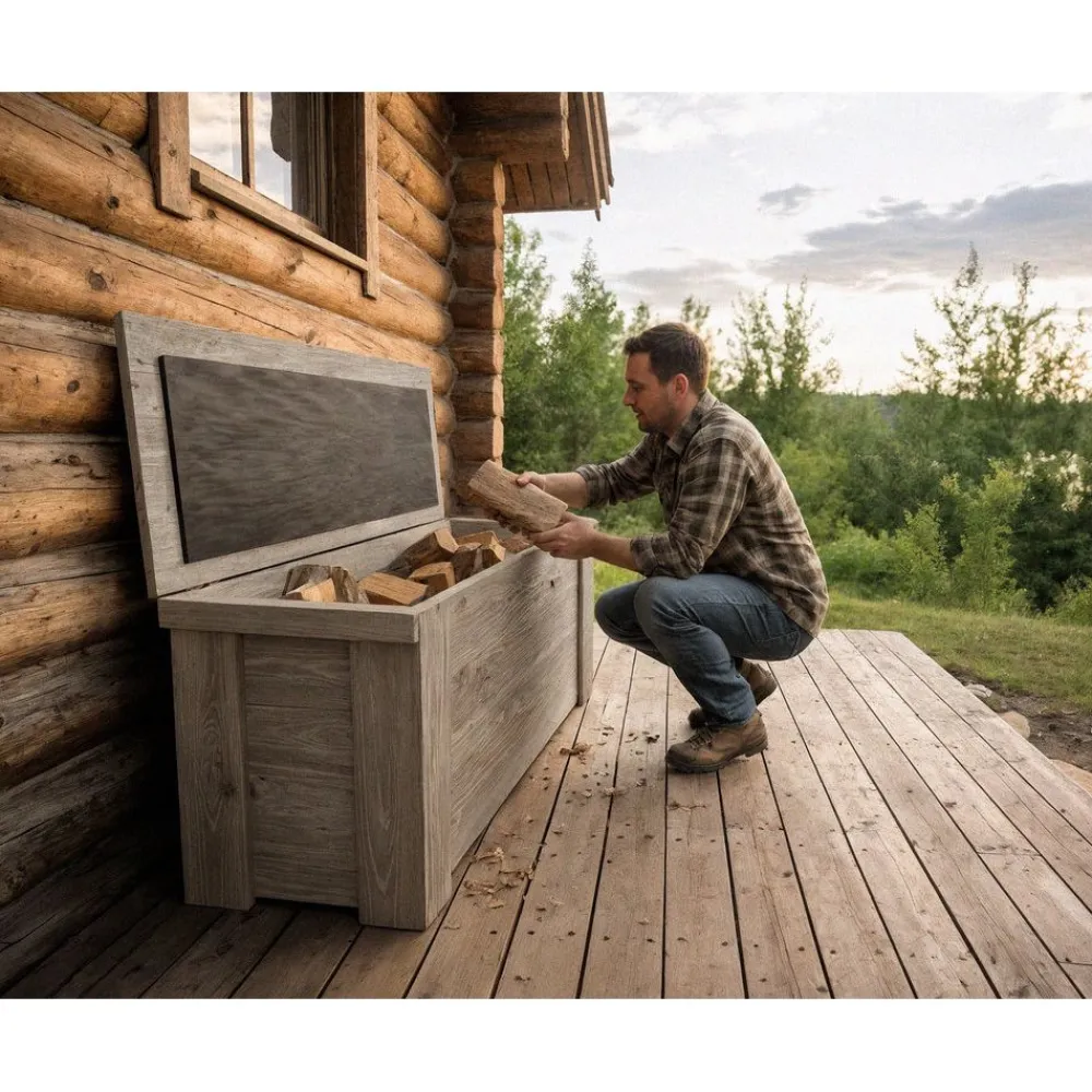 Clearance Puuarkku , 120x40x45cm, eri värejä Säilytyslaatikot Ulos|Puiset Puutarhakalusteet