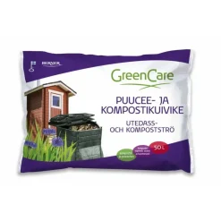 Puucee- ja kompostikuivike , 75 säkkiä x 50 litraa/lava, 3750 litraa*GreenCare