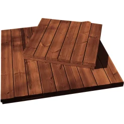 Puulaatta L1640R 400x400x16 mm ruskea Terassilaatat