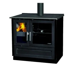 Hot Puuliesi Glas 910, 180m³, 9 kW, musta Puuhellat