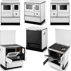 Puuliesi Alfa 70 LUX lasiovella, 6,3 kW, 65 m2, hormilähtö oikealla*SVT Discount
