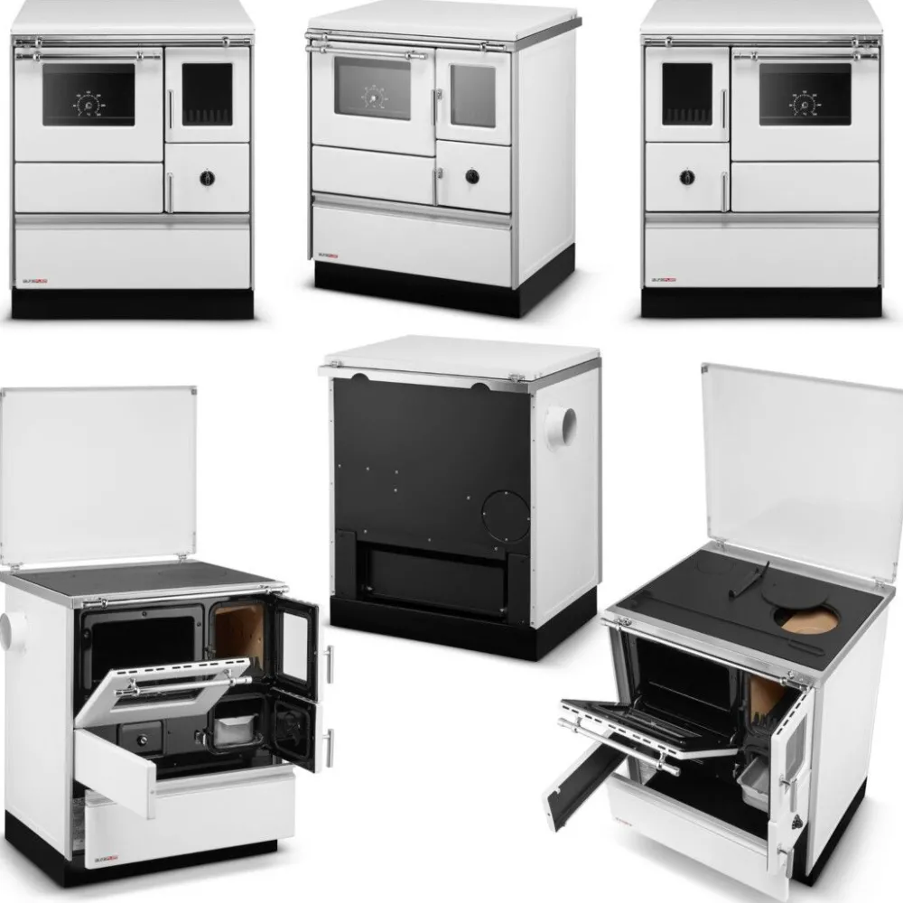 Puuliesi Alfa 70 LUX lasiovella, 6,3 kW, 65 m2, hormilähtö oikealla*SVT Discount