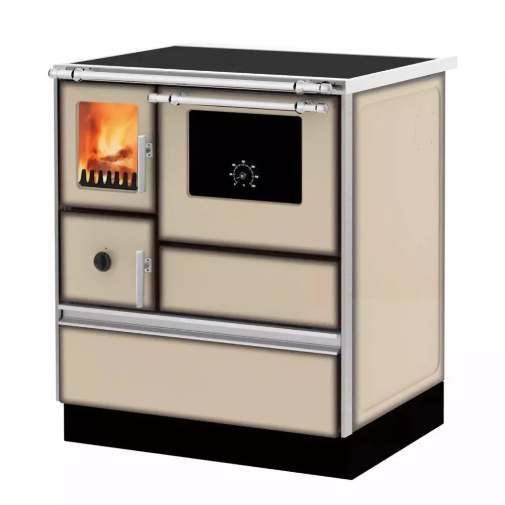 Puuliesi Alfa 70 LUX lasiovella, 6,3 kW, 65 m2, hormilähtö oikealla*SVT Discount