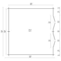 Hot Puuliiteri Daisy, 25m² Ulkovarastot