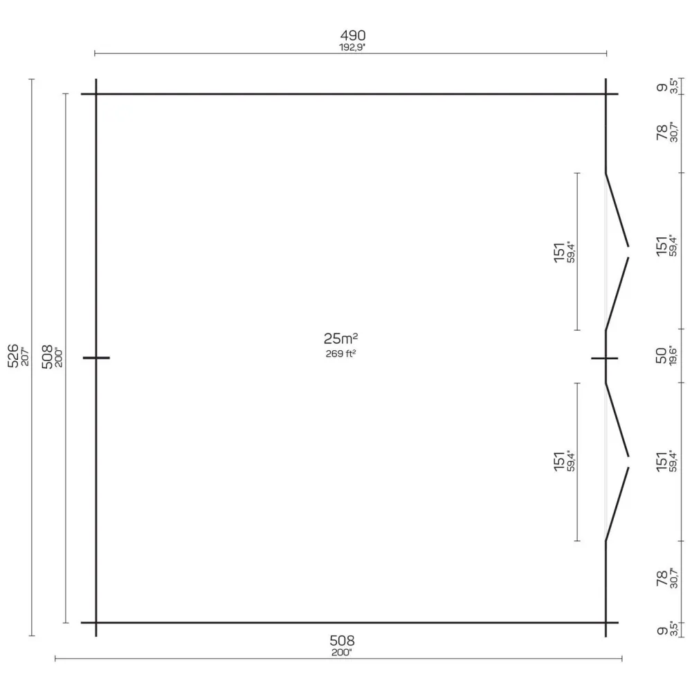 Puuliiteri Tobias, 25m²*Tene Clearance