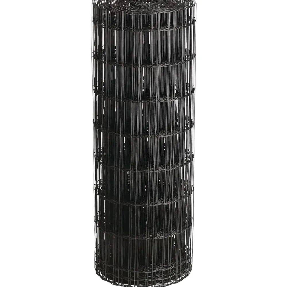 Puutarha-aita 5x10cm 1,2x25m 0% PVC musta*Hortus Sale