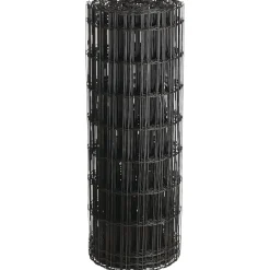 Puutarha-aita 5x10cm 1x25m 0% PVC musta*Hortus New