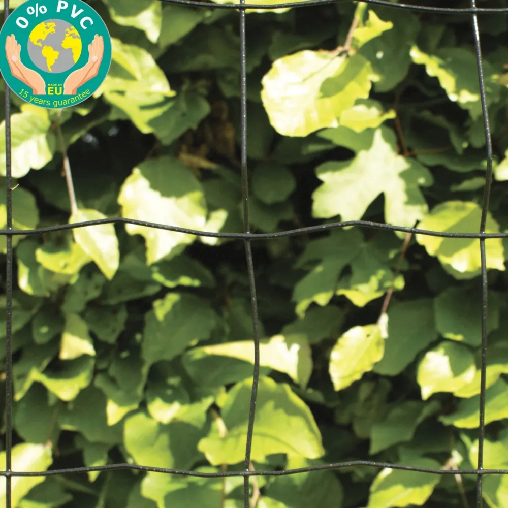 Online Puutarha-aita 10x10cm 0,9x25m 0% PVC musta Aitaverkot