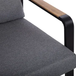 Puutarhakalustesetti LONA pöytä, sohva ja 2 tuolia, harmaa/musta*Home4you Sale