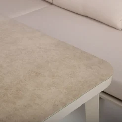 Puutarhakalustesetti UPLAND pöytä ja kulmasohva, beige*Home4you Hot