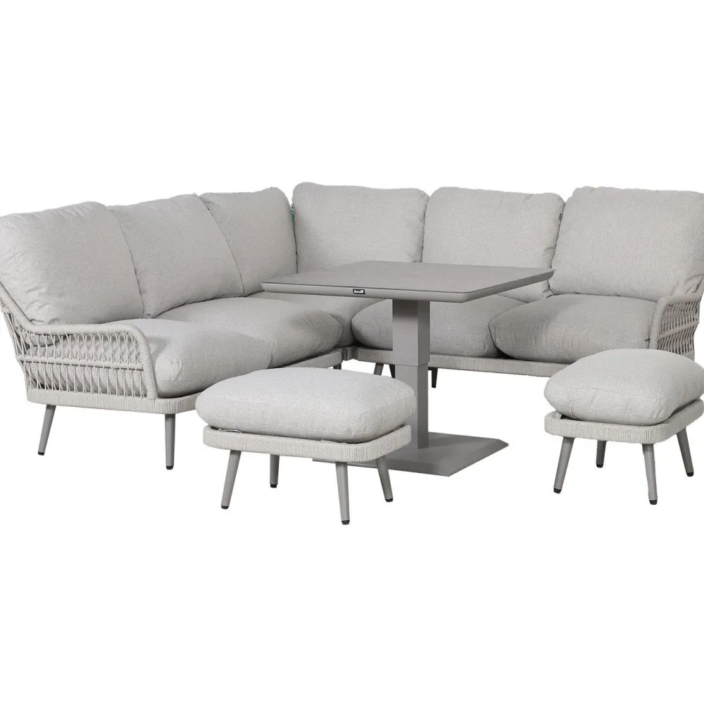 Puutarhakalustesetti MARENDA 4-osainen, harmaa/beige*Home4you Discount