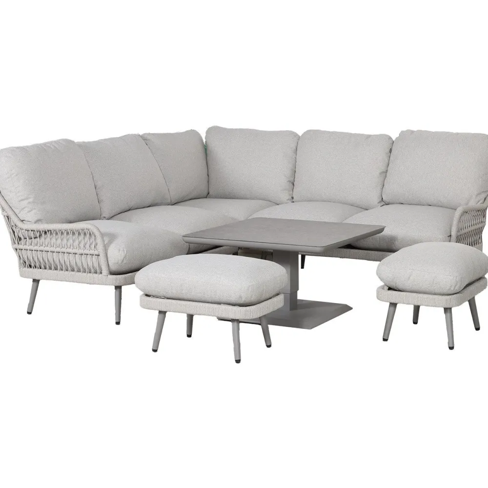 Puutarhakalustesetti MARENDA 4-osainen, harmaa/beige*Home4you Discount