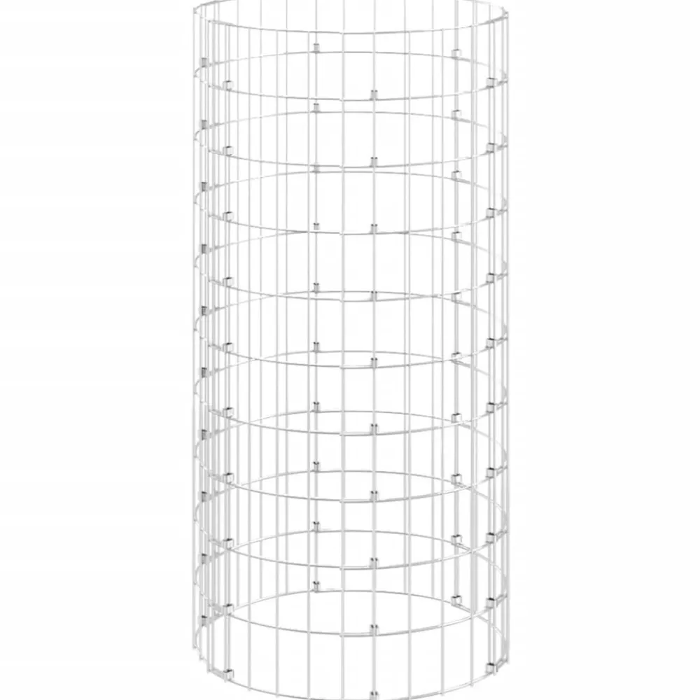 Outlet Puutarhakomposti Ø50x100 cm galvanoitu teräs (15942) Puutarhakompostorit