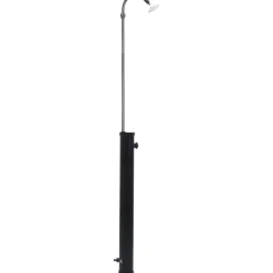 Puutarhan aurinkovoimasuihku musta 215 cm 8 l*FinePRICE Discount