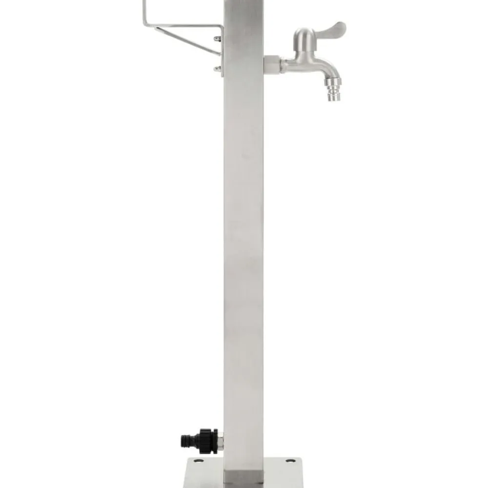 Puutarhan hanapylväs neliskulmainen ruostumaton teräs 65 cm*FinePRICE Online